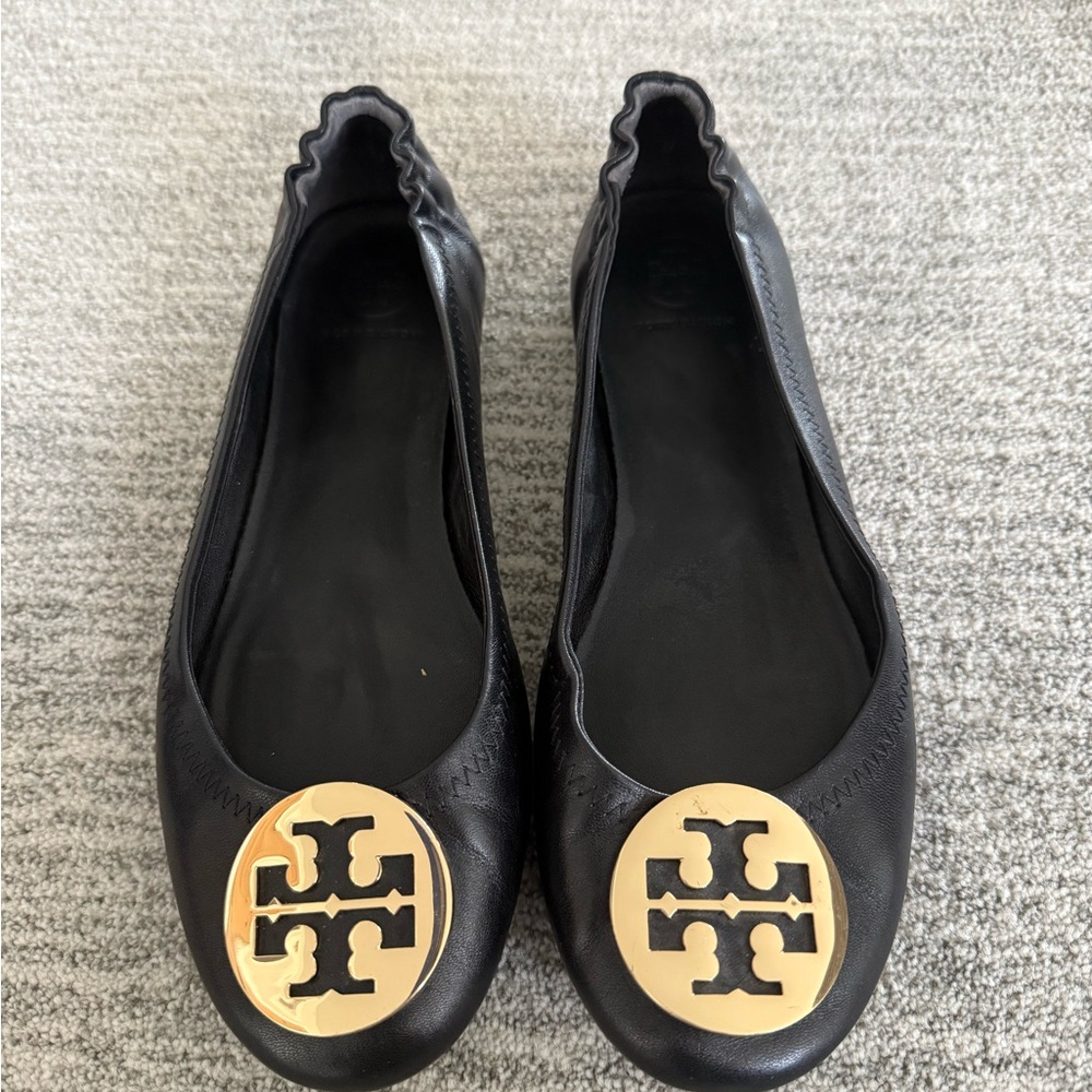 Tory Burch Black Reva Ballet Flats
